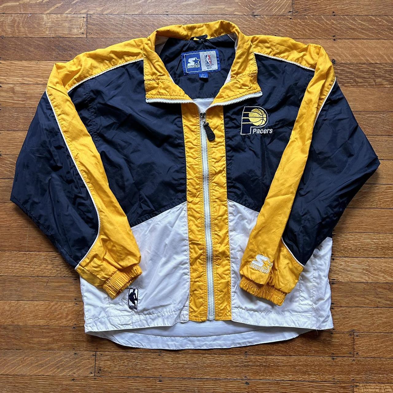 Vintage Indiana Pacers windbreaker starter jacket sz... - Depop