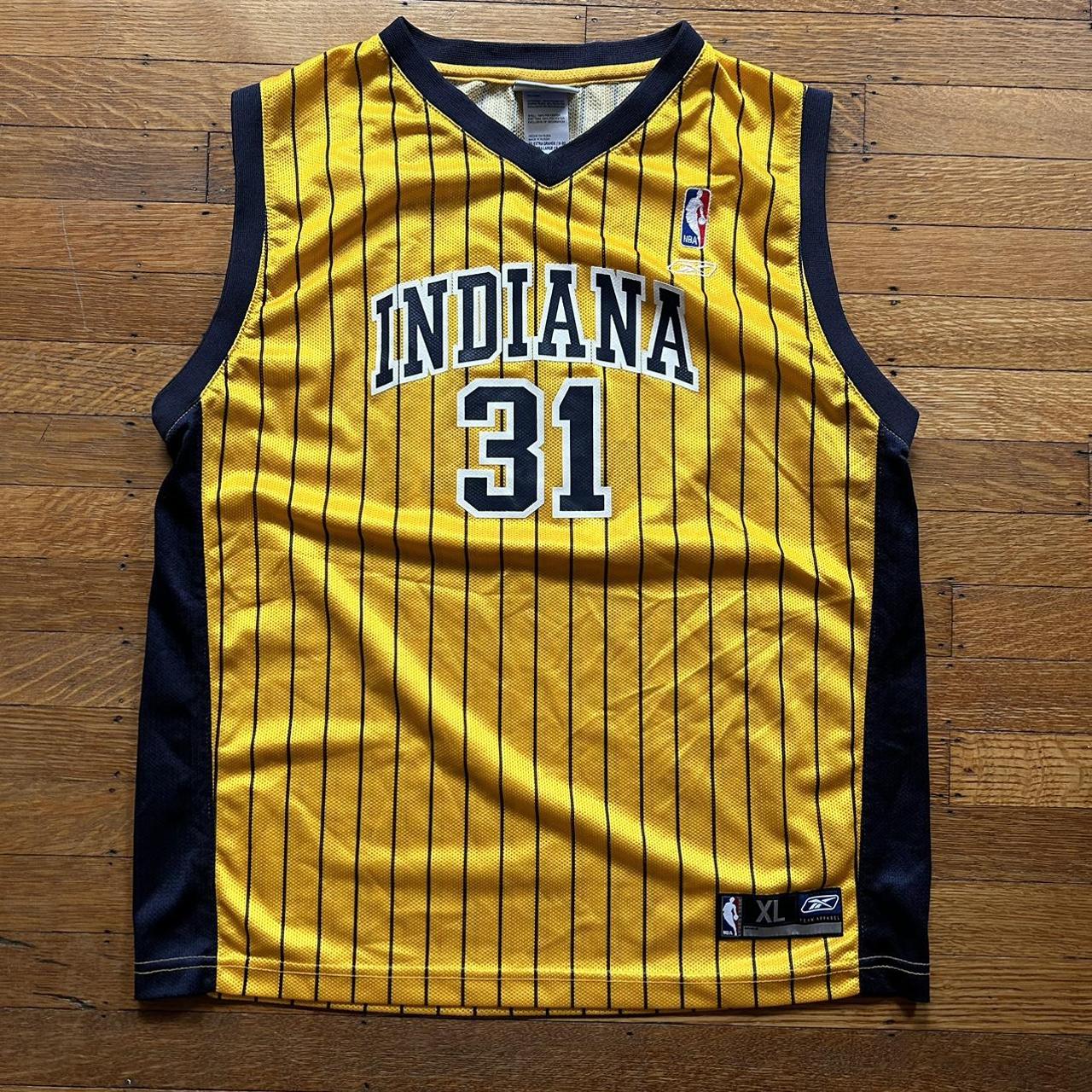 Vintage Reggie Miller Reebok jersey youth XL - Depop