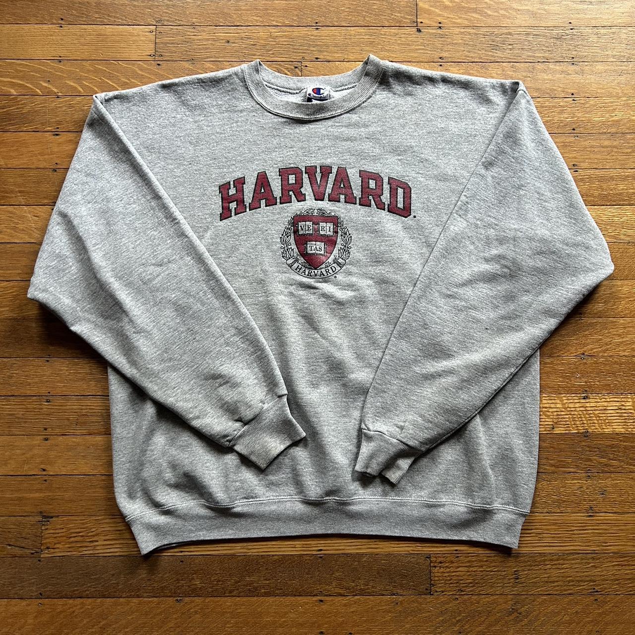 Vintage 90s champion Harvard crewneck sweatshirt... - Depop