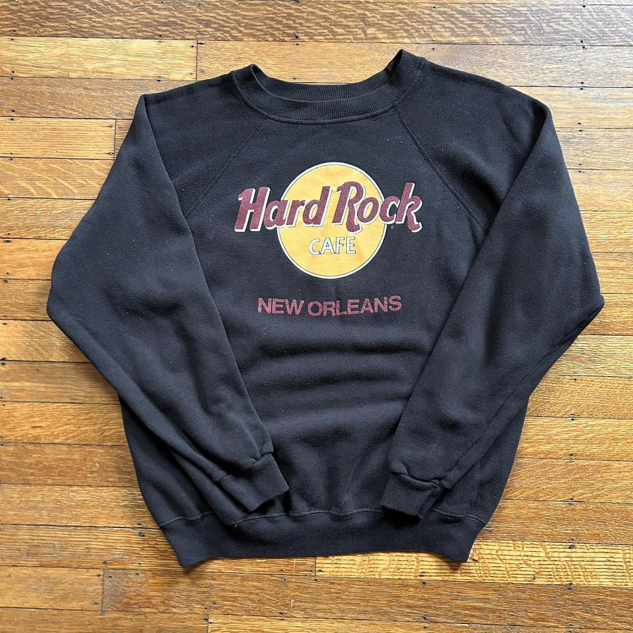 Vintage 80s Hard Rock Cafe New Orleans crewneck... - Depop