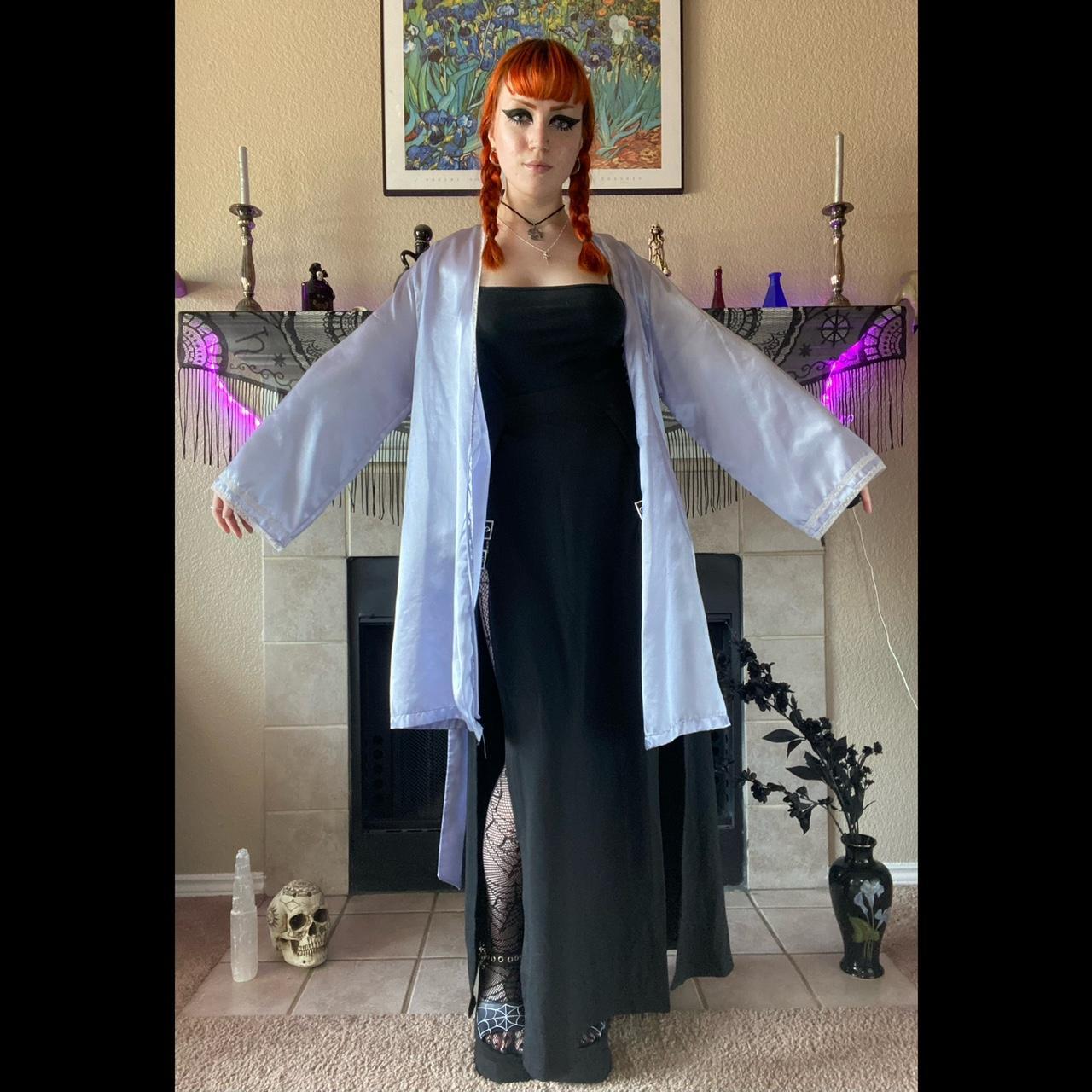 🔮Vintage pastel silky lavender robe🔮 🕸️So lovely &... - Depop