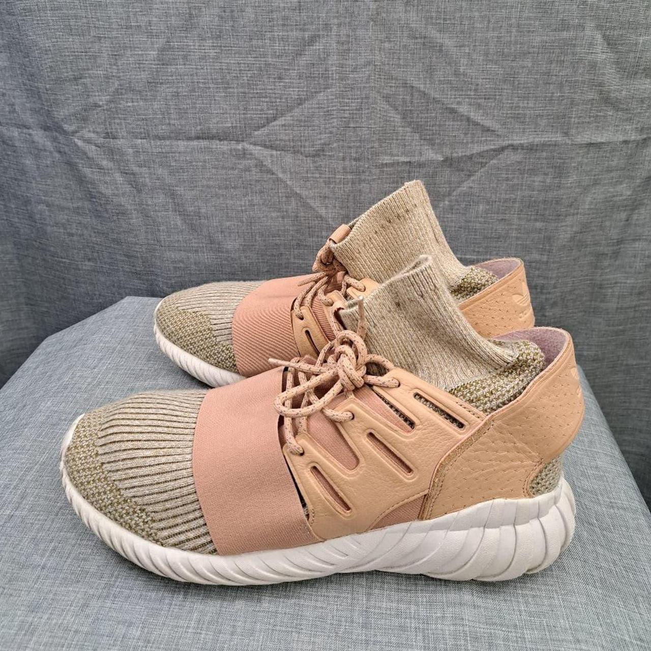 Adidas Tubular Doom Primeknit St Pale Nude Size 9.5. Depop