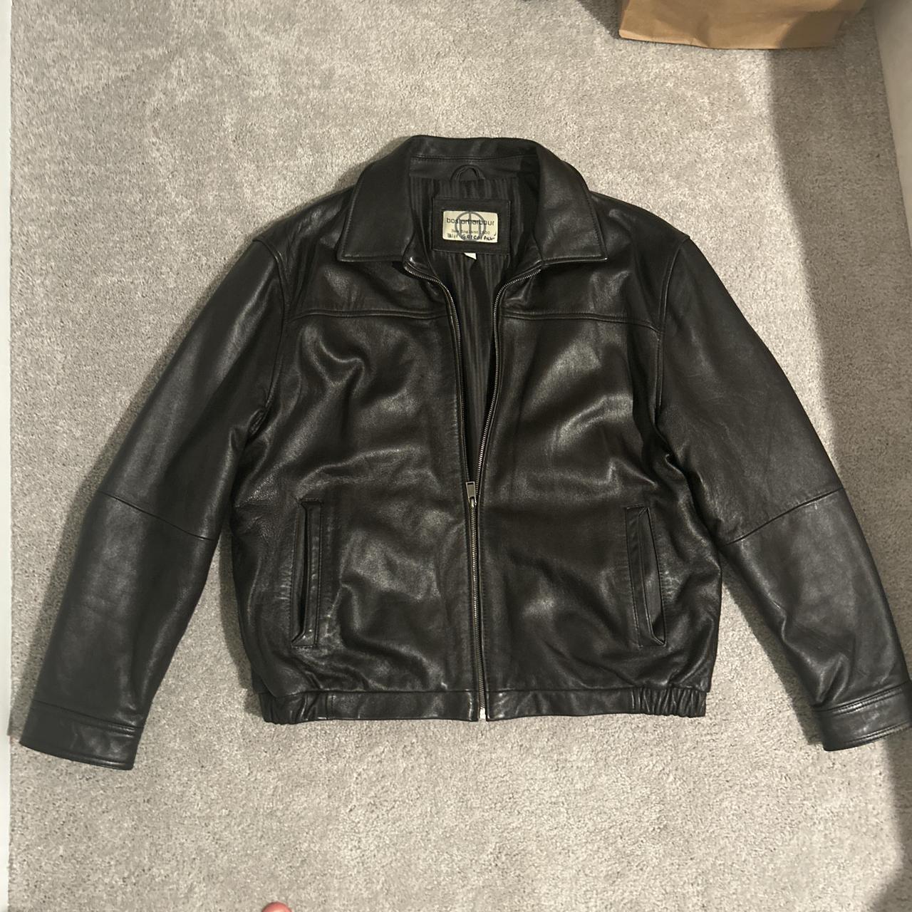 Boston Harbour 本革ジャンパー XL XL Boston Harbour Leather Jacket | Depop