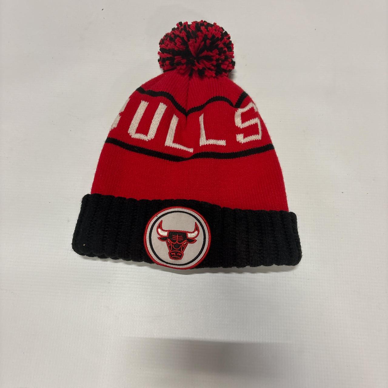 Mitchell & Ness Men's Hat - Red/Multi – Rare vintage Chicago Bulls pom pom beanie …
