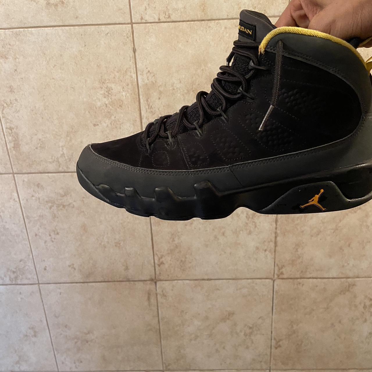jordans 9 black and yellow