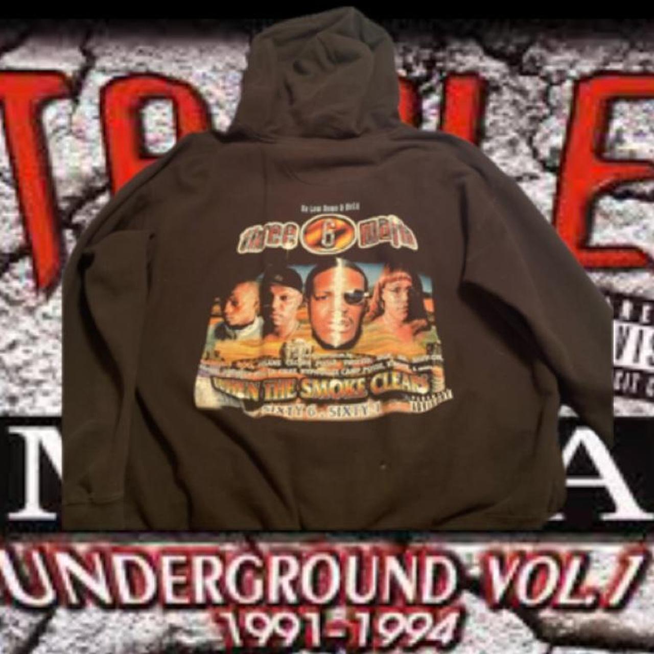 hard triple 6 mafia hoodie XL nice baggy fit open... Depop