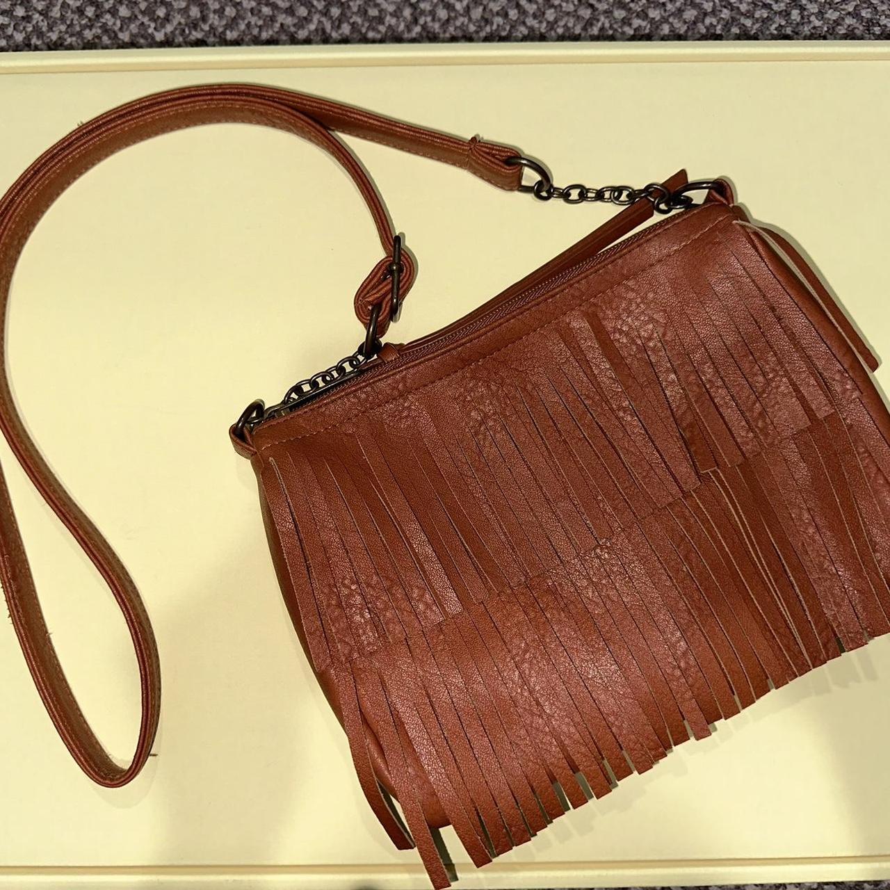 Mossimo brown fringe bag