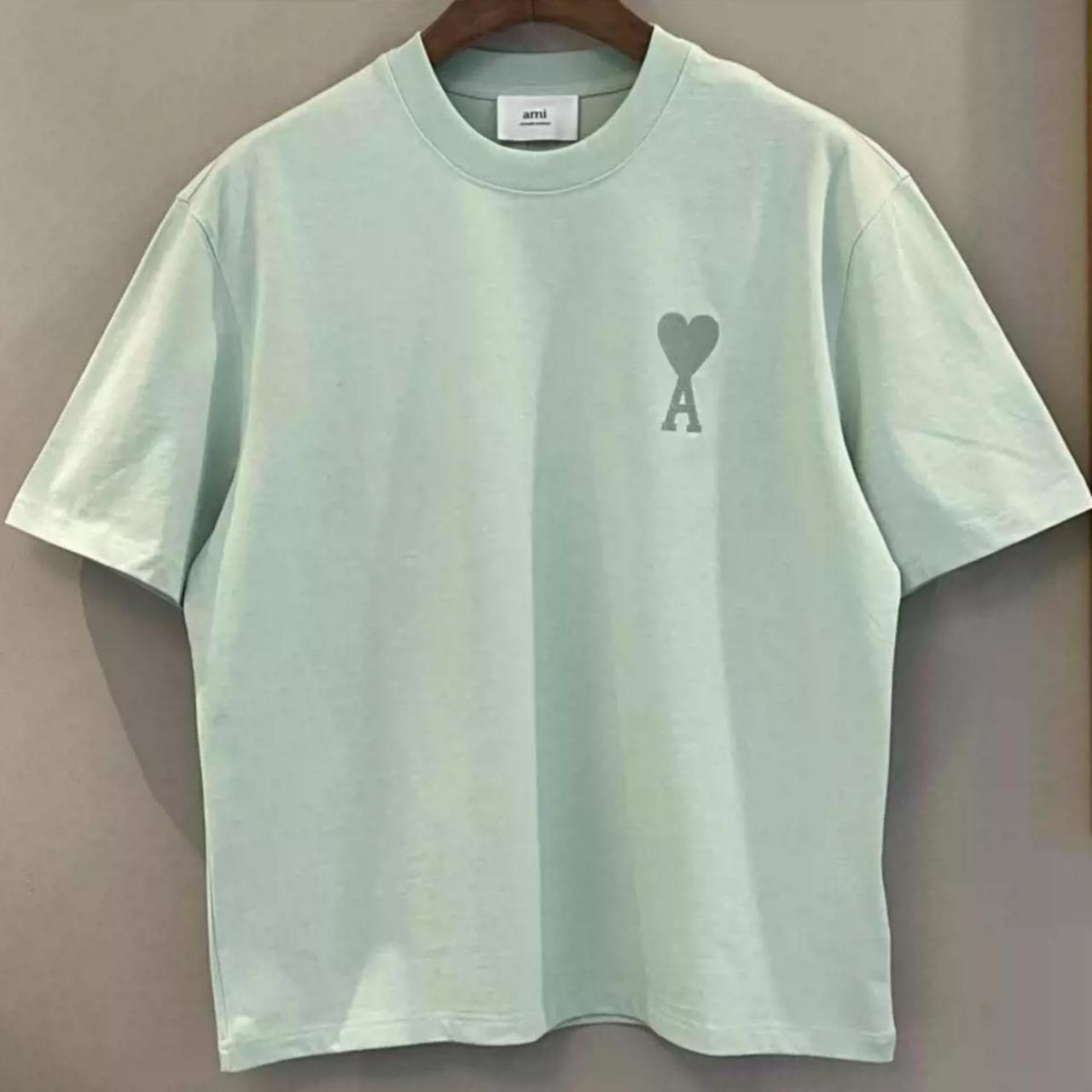 AMI Paris Seafoam Green deals tshirt