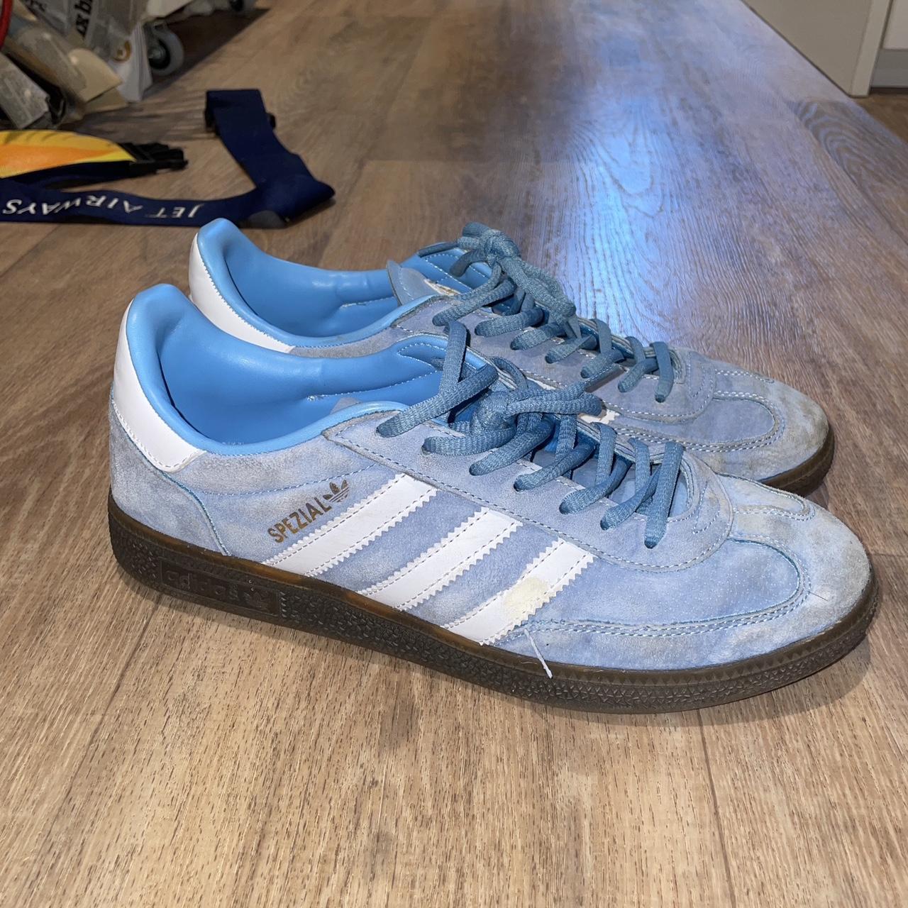 Adidas Baby Blue Spezial Samba - Depop