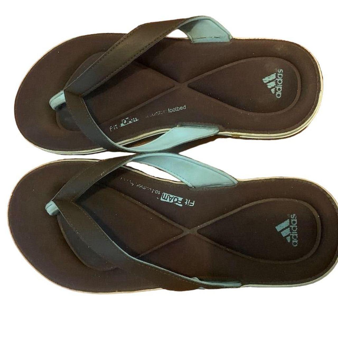 Adidas fit foam flip flops hotsell