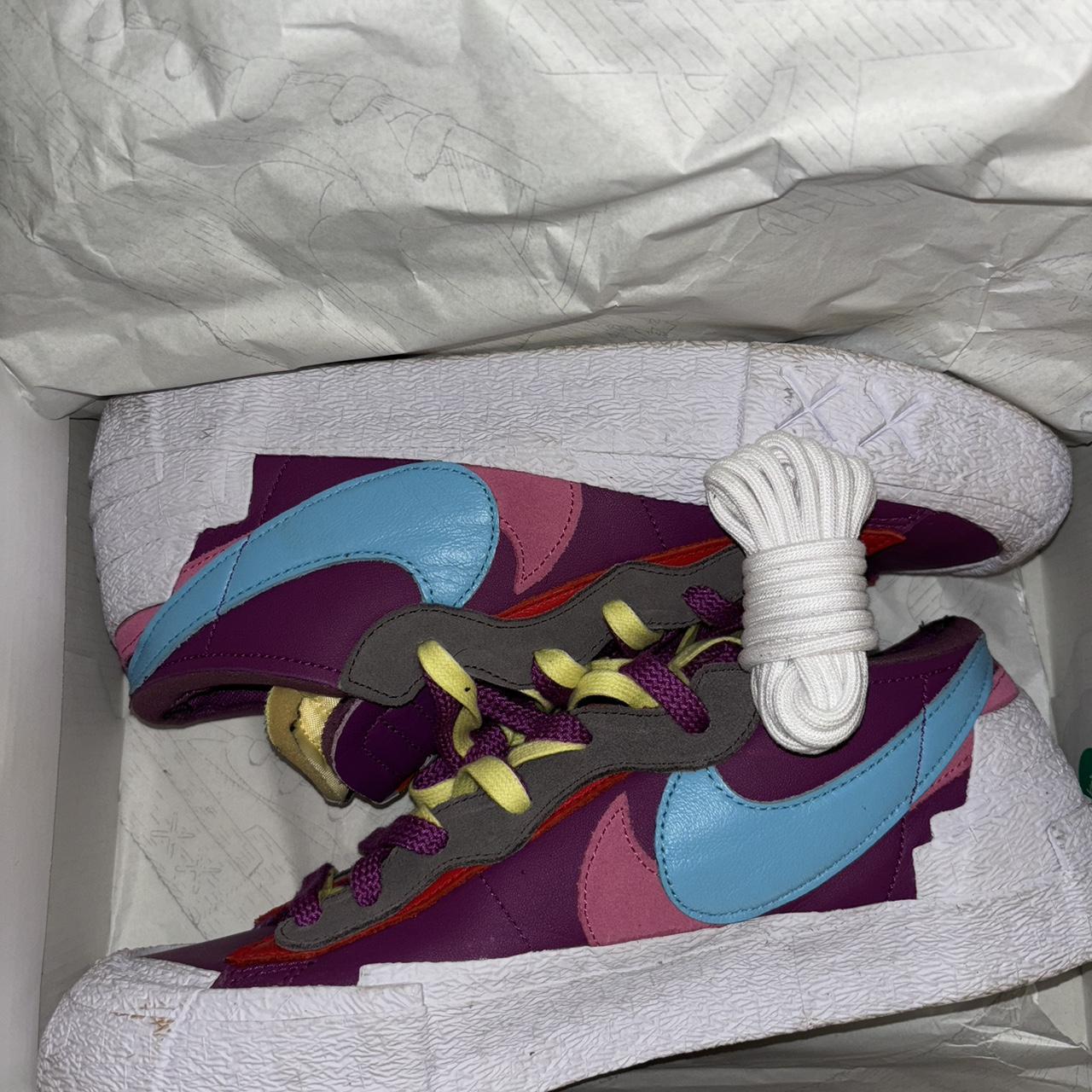 sacai x nike purple