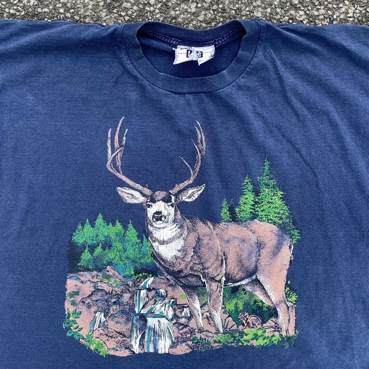 Vintage Deer T-Shirt, 1990’s Lee Heavyweight... - Depop