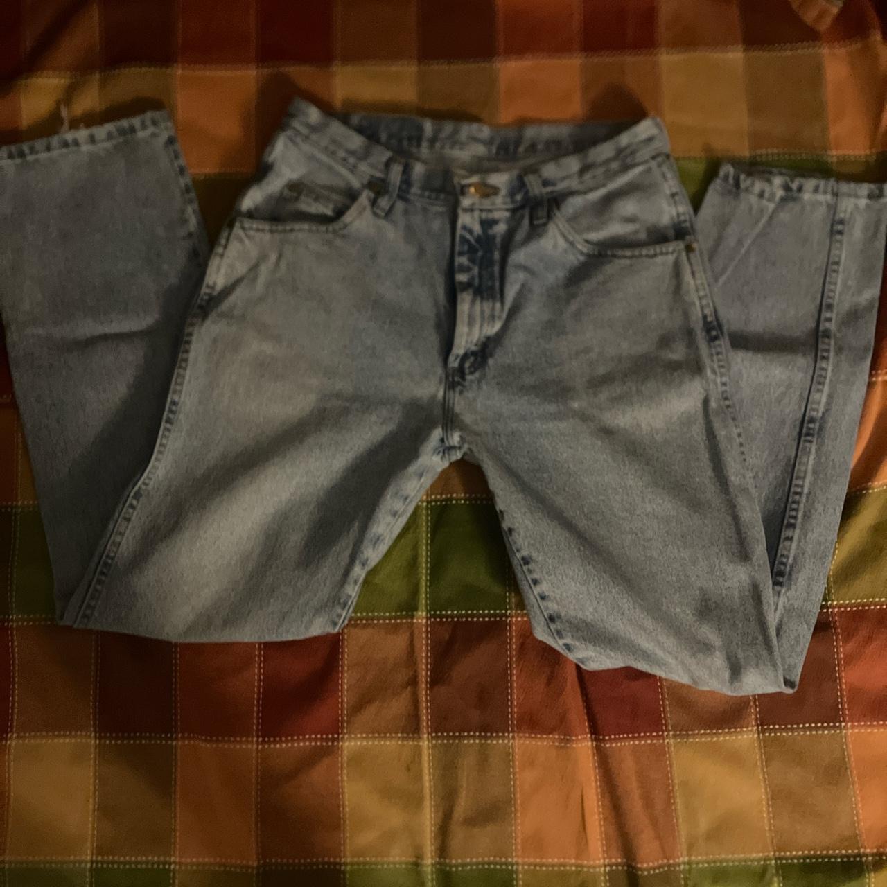 blue wrangler jeens - Depop