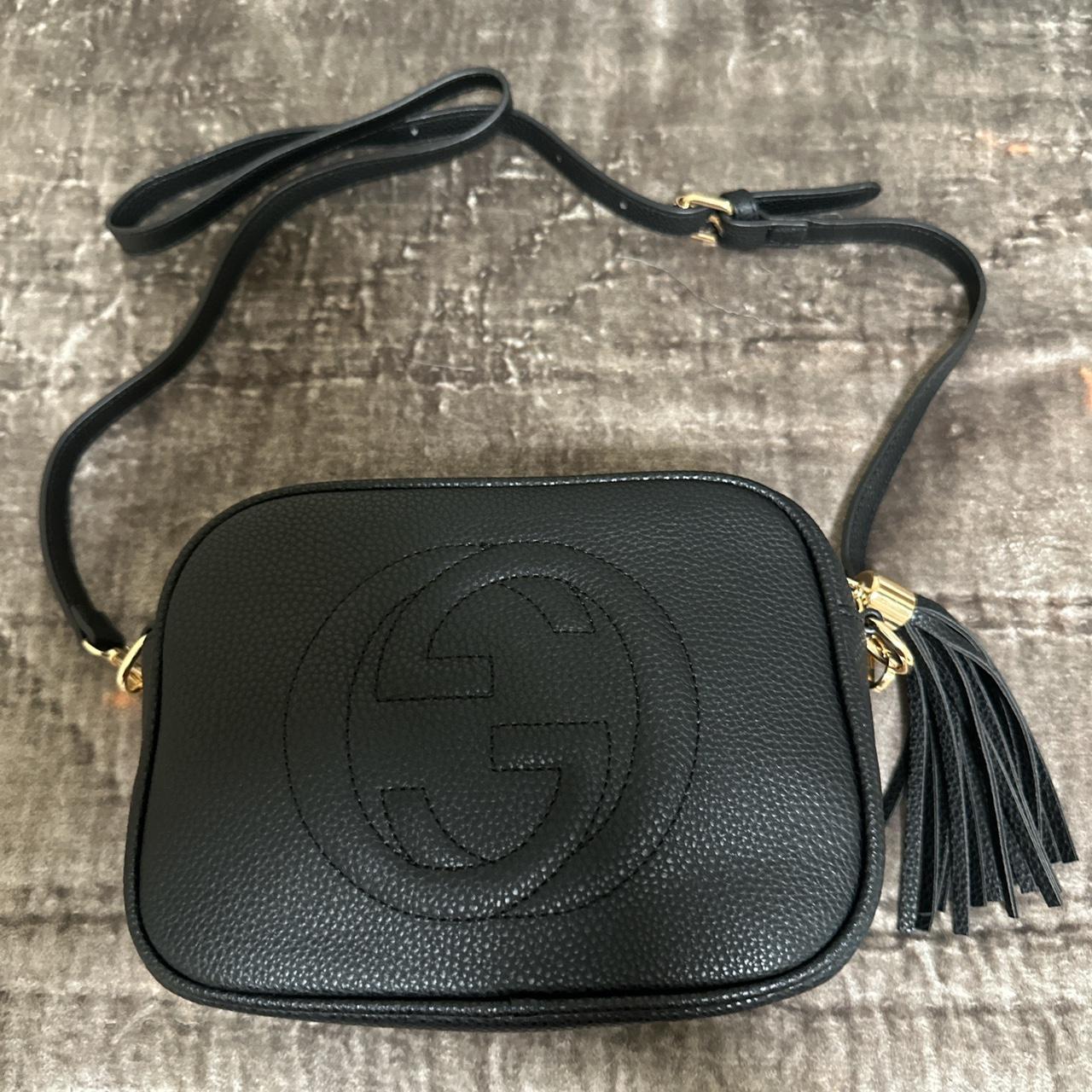 Black crossbody GG bag - Depop