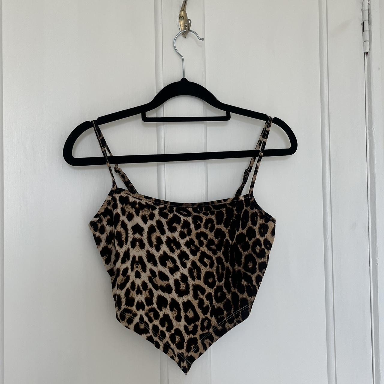 Shein Leopard Print Crop Top 🐆 Size Small Only Been Depop