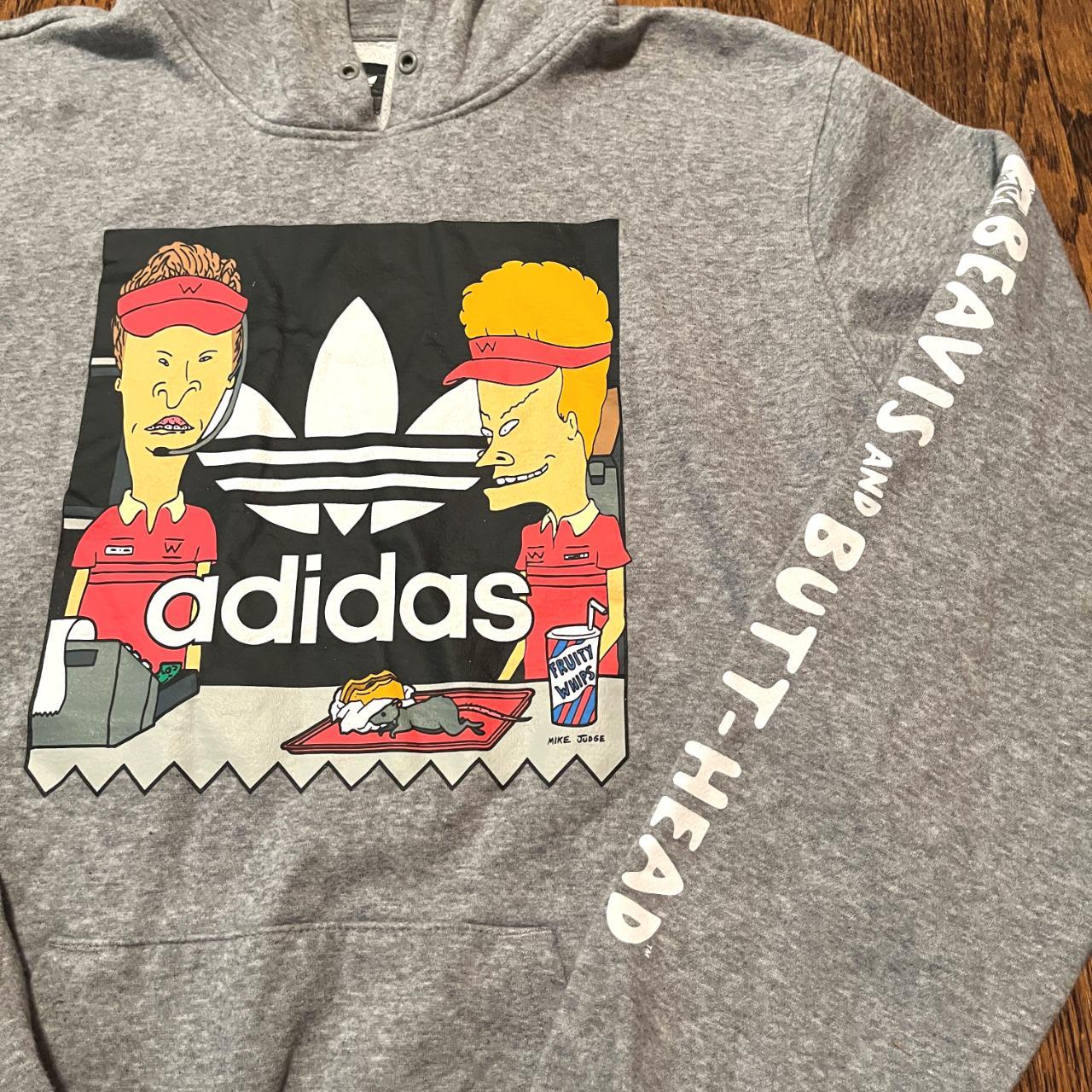 Adidas x Beavis Butthead Hoodie Size S 21. Depop