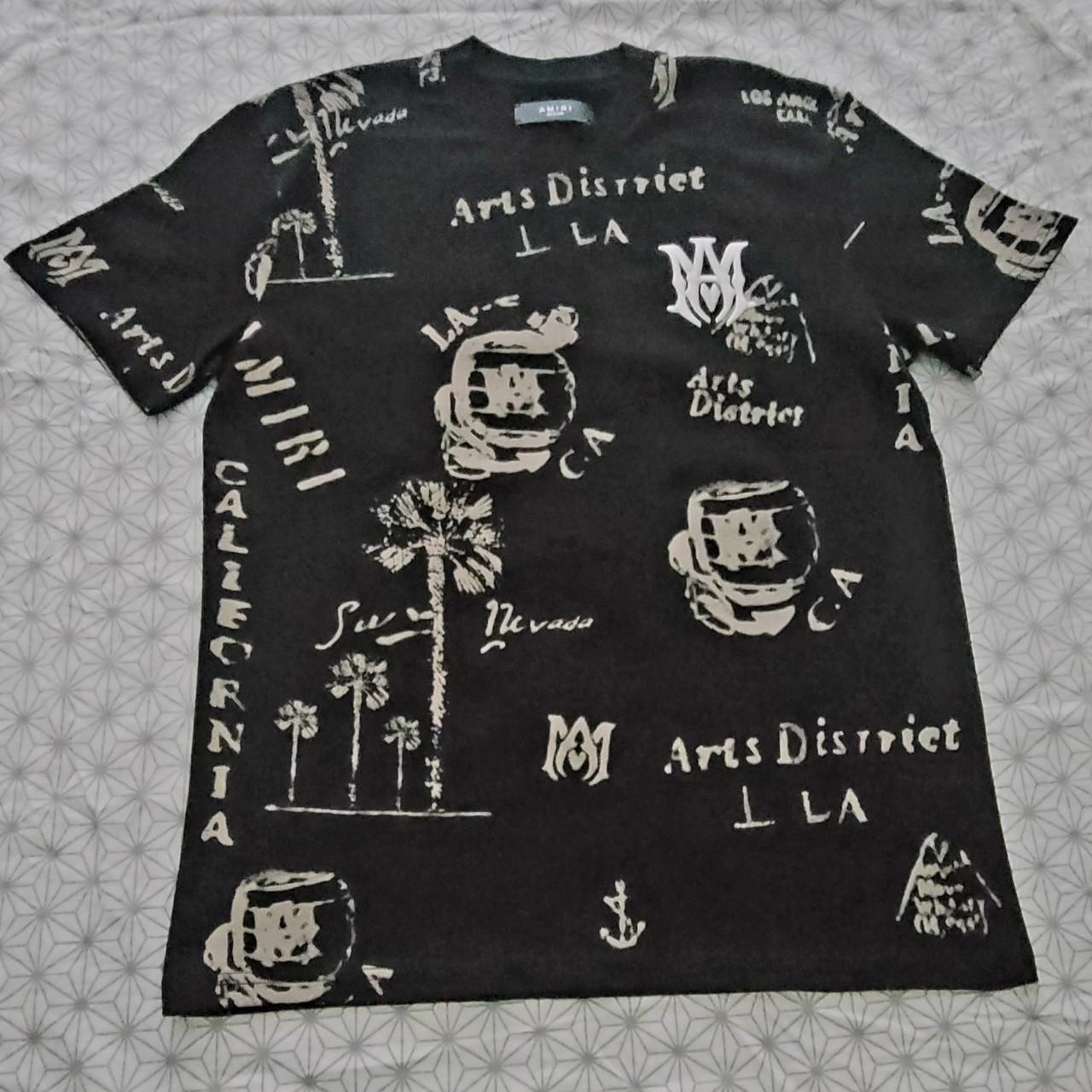 AMIRI T-SHIRT ARTS DISTRICT CREWNECK MEDIUM | Depop