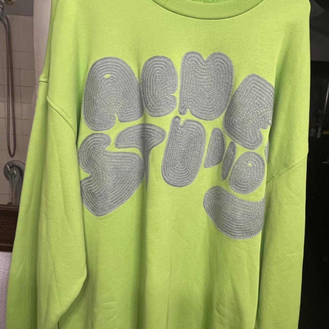 Medium Acne studios New green sweatshirt runs big