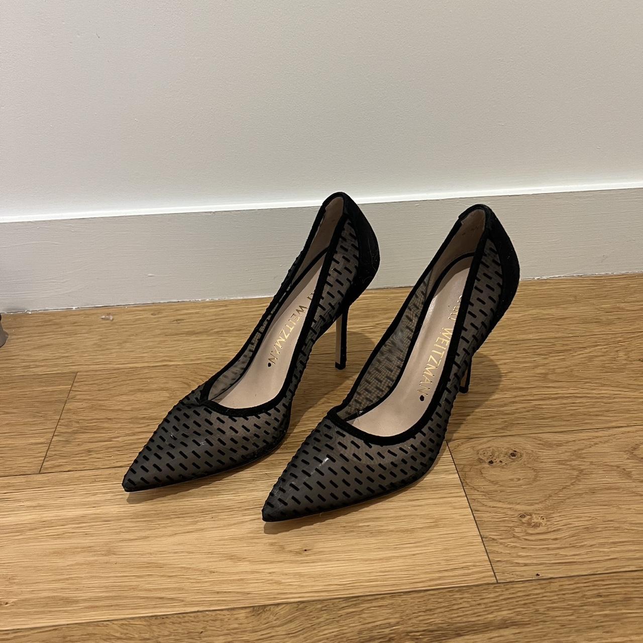 Stuart Weitzman outlet suede black heels