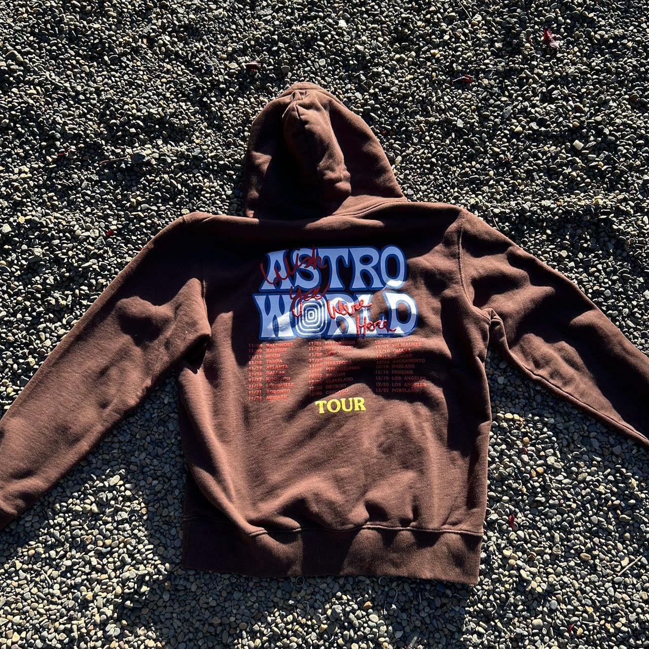 Astroworld brown hoodie best sale