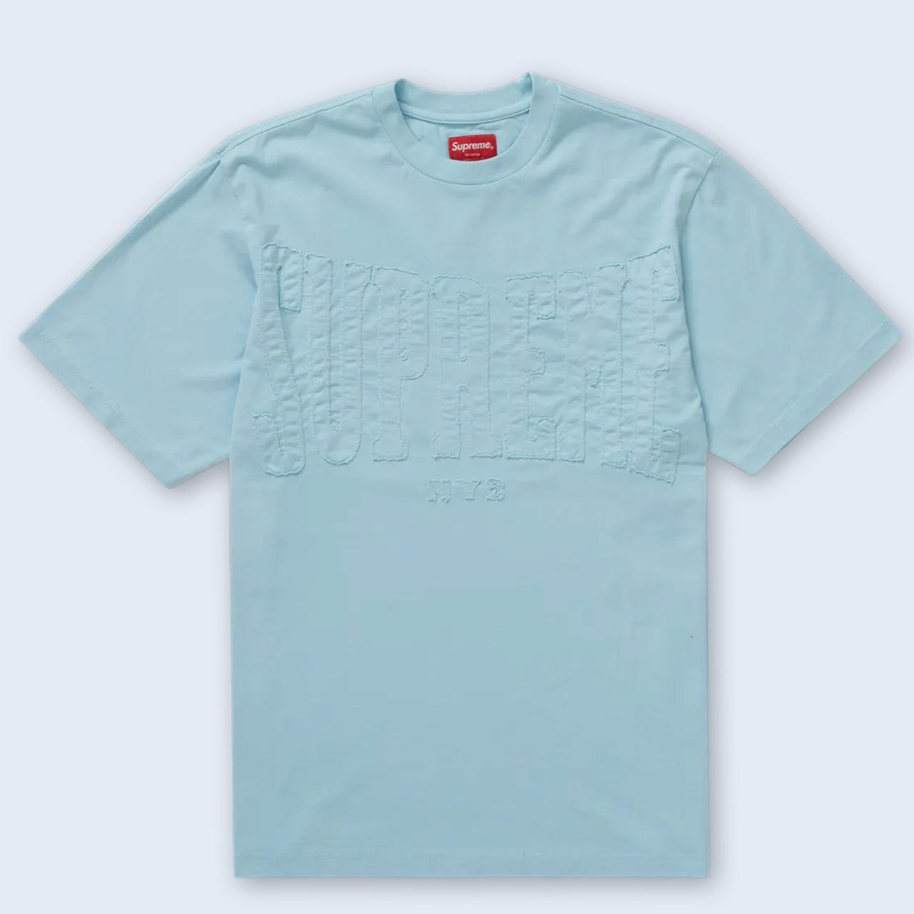 Blue clearance supreme shirt