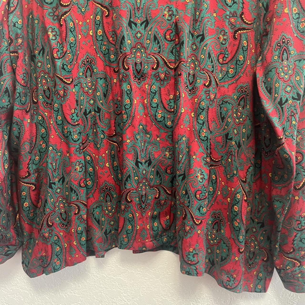 Pendleton Women's Blouse - Multi/Red - 18 – Vinta… - image 3