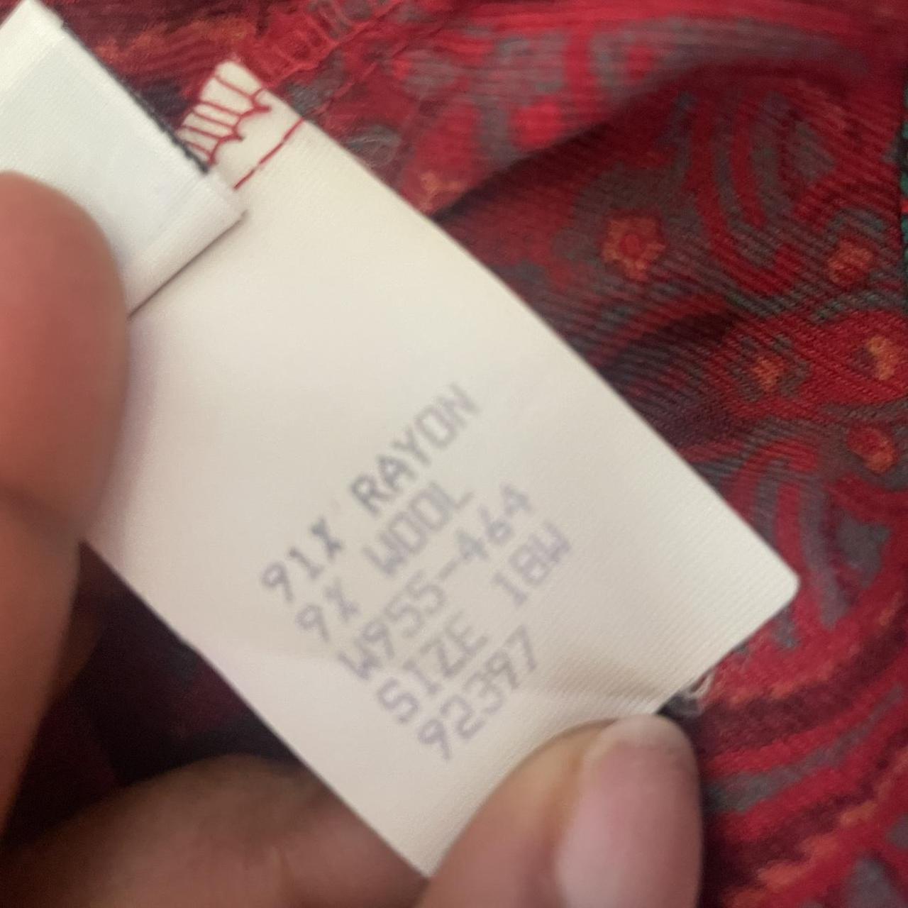 Pendleton Women's Blouse - Multi/Red - 18 – Vinta… - image 6