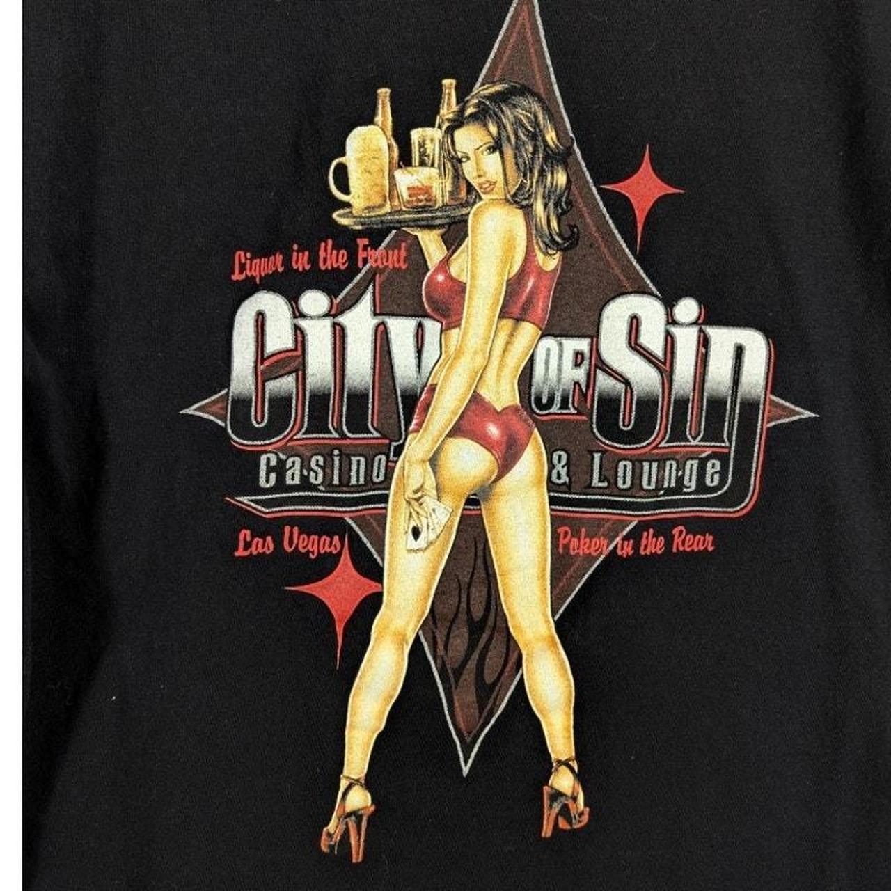 放送大学 割引 of City Vegas Las Vintage Sin Depop | Lounge & Casino ウェア・シャツ