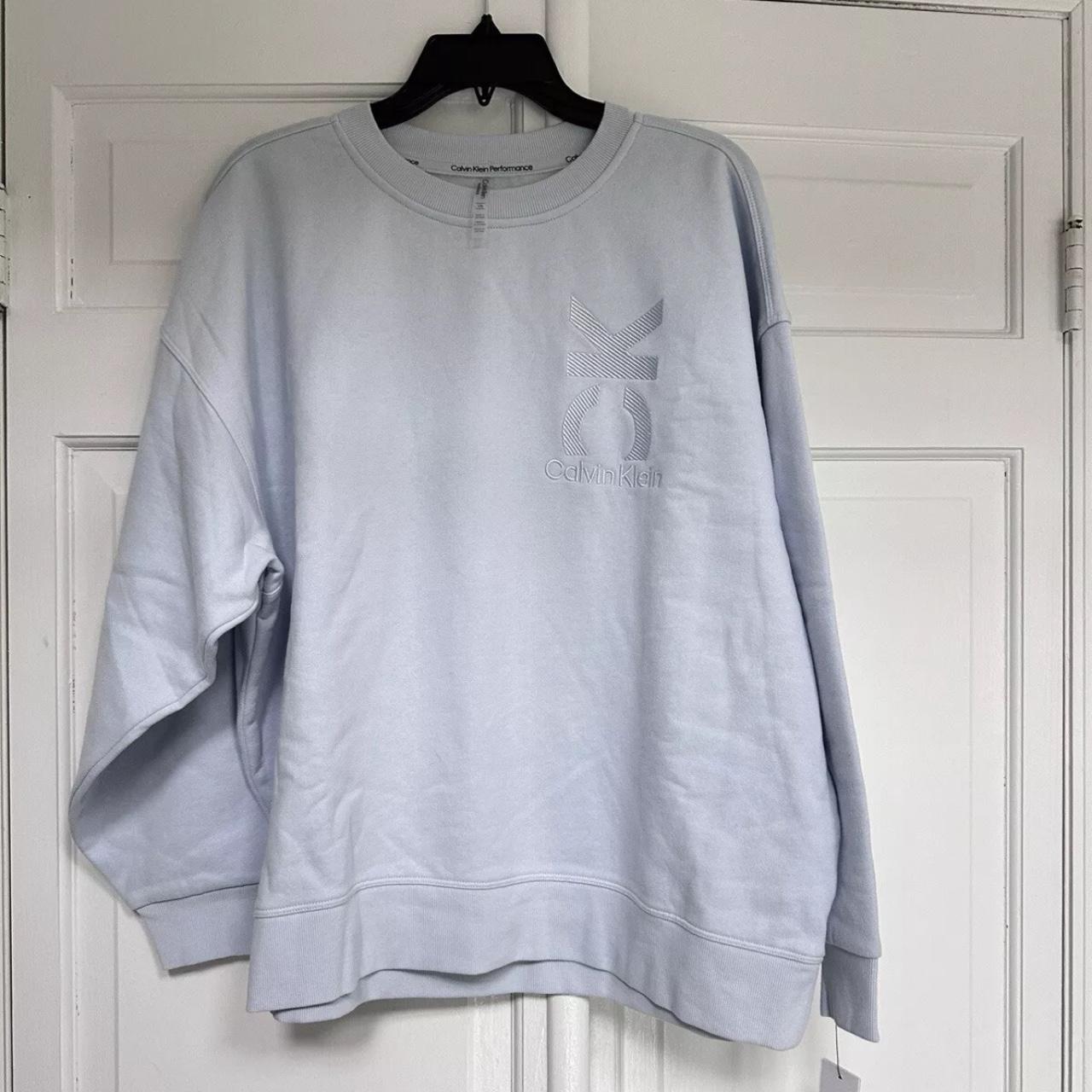 Calvin Klein Baby Blue Crew Neck Depop