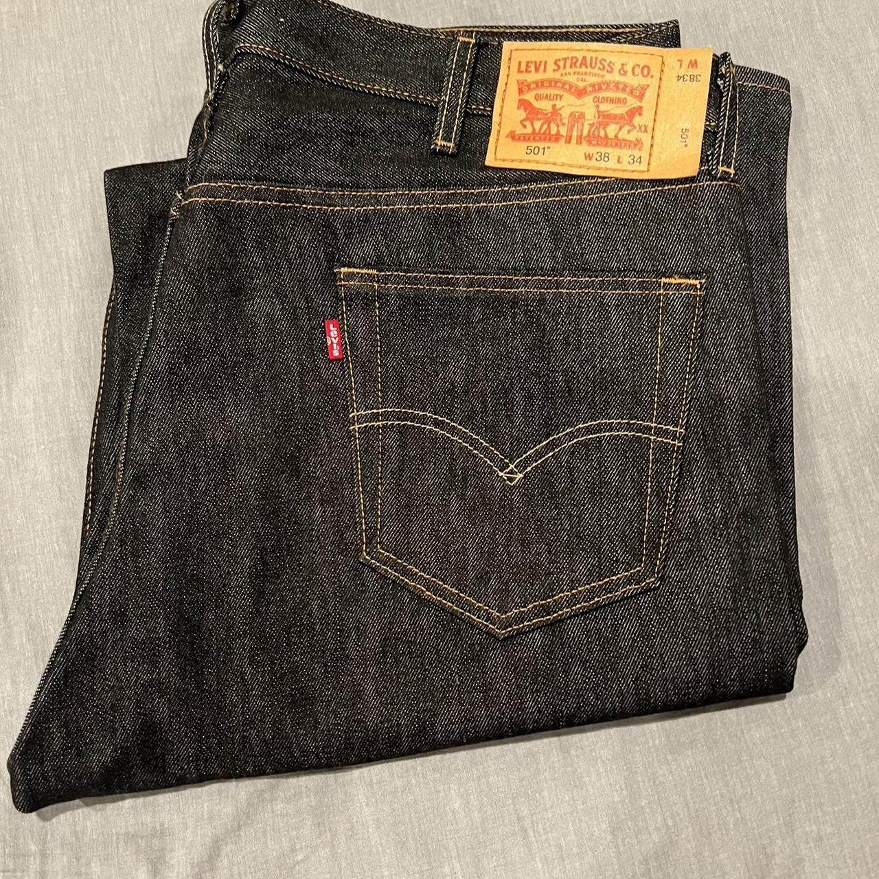 levi 501 shrink to fit 38/34 never worn #levi #501... - Depop