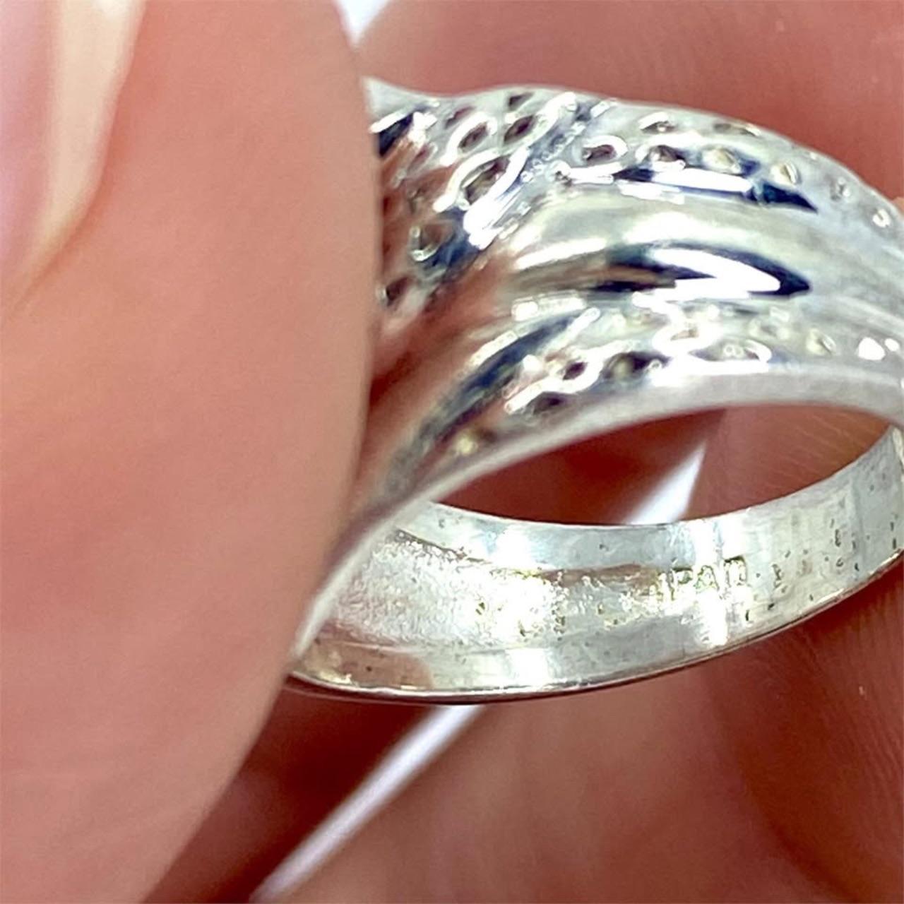 Handmade Women's Ring - Silver – Crossover Ribbed… - image 4