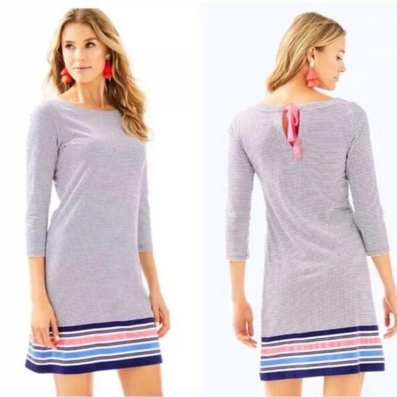 Lilly Pulitzer Noelle Striped Shift Dress in Blue