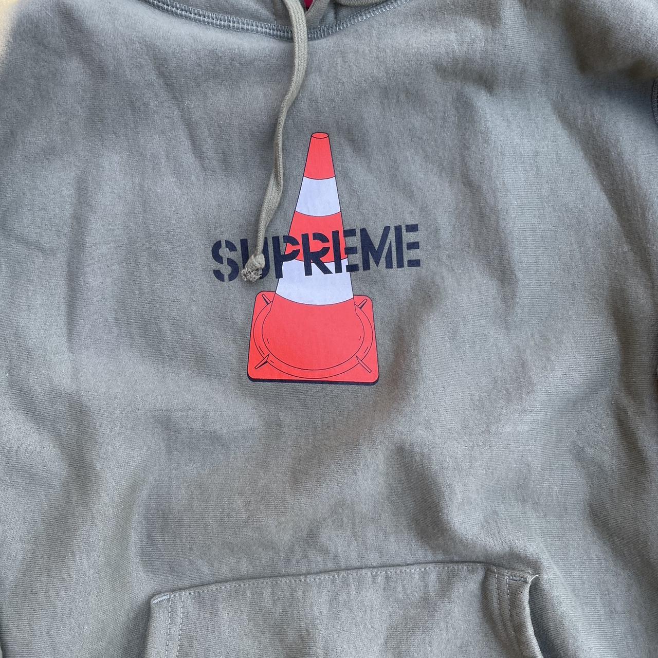 Supreme traffic outlet cone hoodie