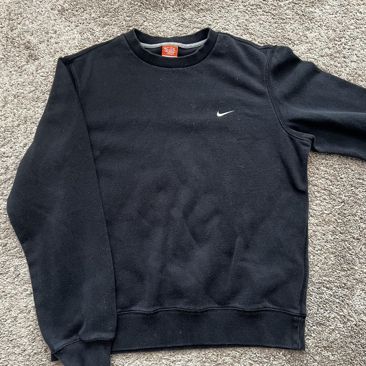 mens black nike crew neck