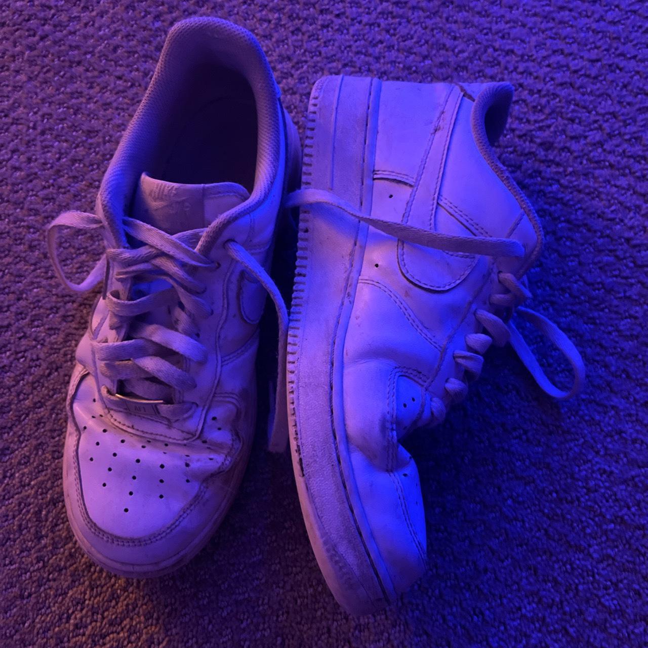 Size 8.5 white air forces - Depop