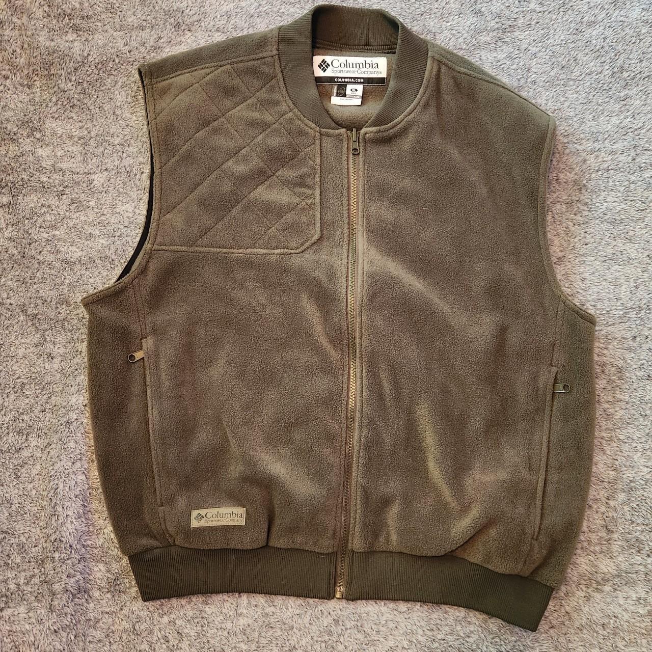 Columbia Hunting Vest Men s Sz. XL Green Zip. Depop