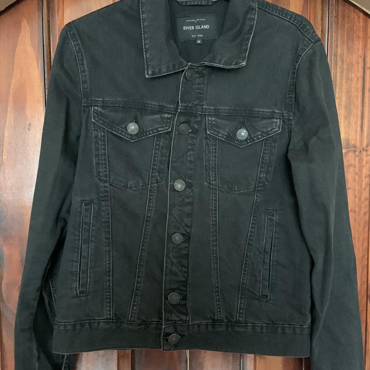 River Island Men's Black Jacket Depop