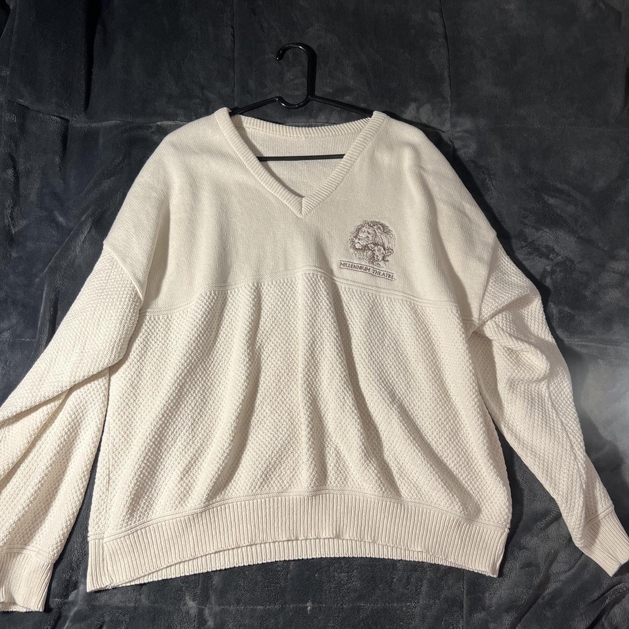 Vintage Sweater V Neck Comfy asf over a tee XL - Depop