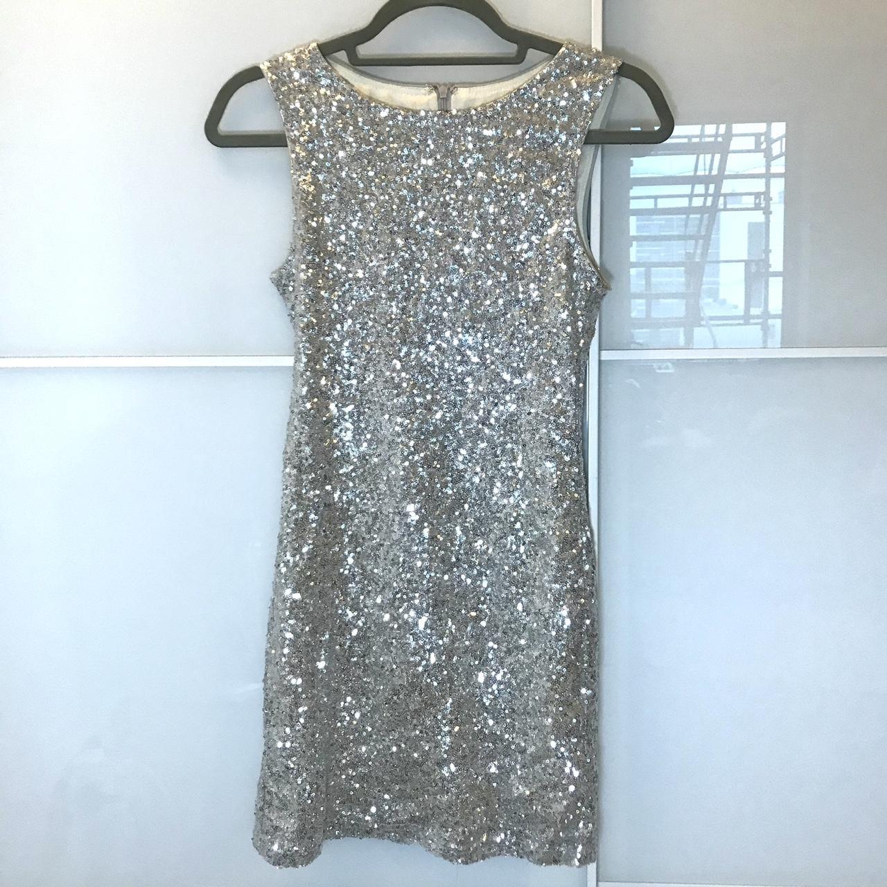 Forever 21 Women's Silver Dress | Depop