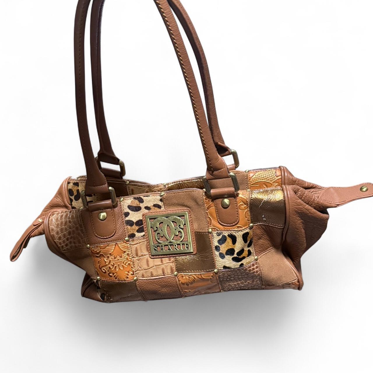 Women's Shoulder bags - Brown/Tan – Brown patchwo… - image 2