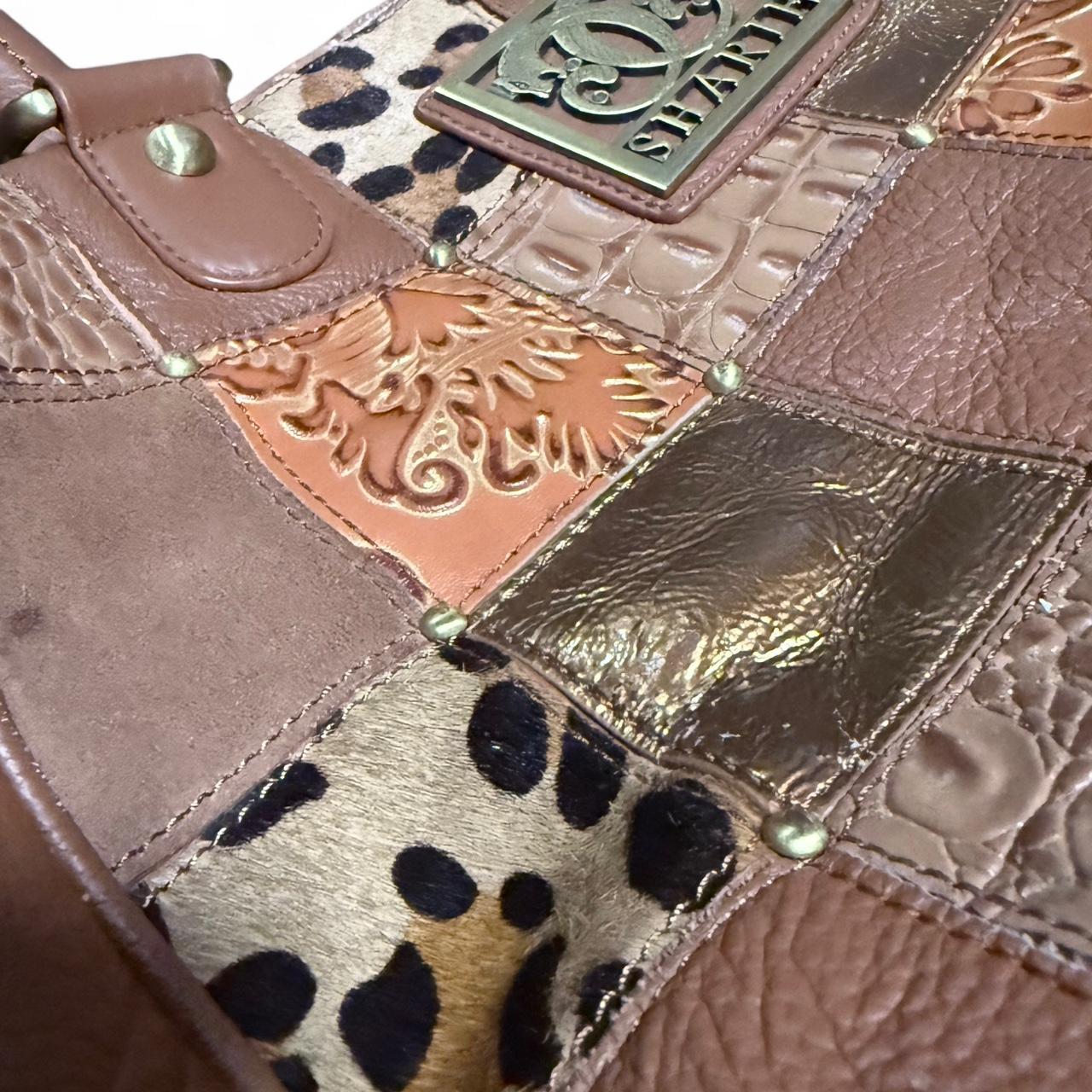 Women's Shoulder bags - Brown/Tan – Brown patchwo… - image 4