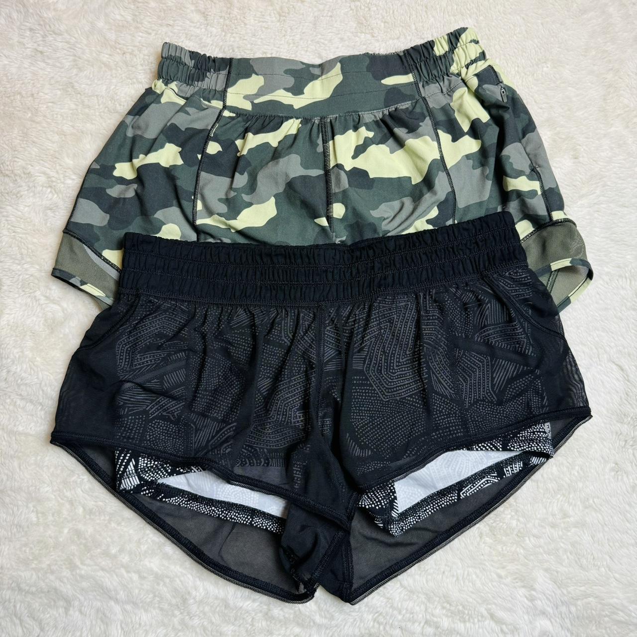 Lululemon Hotty Hot order Shorts Lot of 2! Camo Sz 6