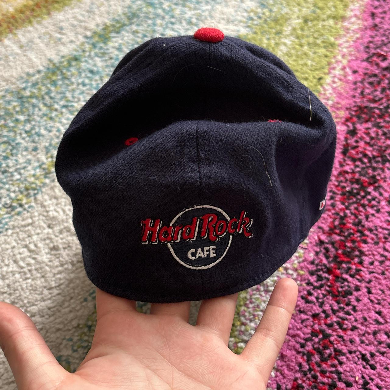 navy hard rock cafe hat