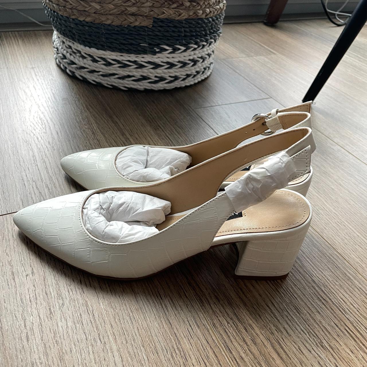 Nine West, white pump, size 6.5, brand new - Depop