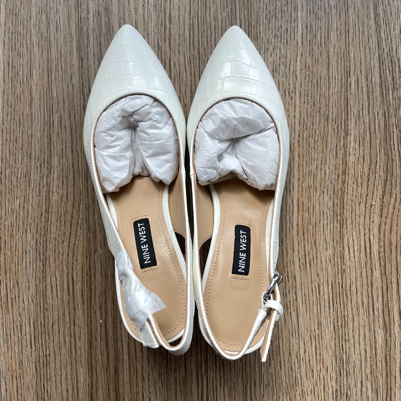 Nine West, white pump, size 6.5, brand new - Depop