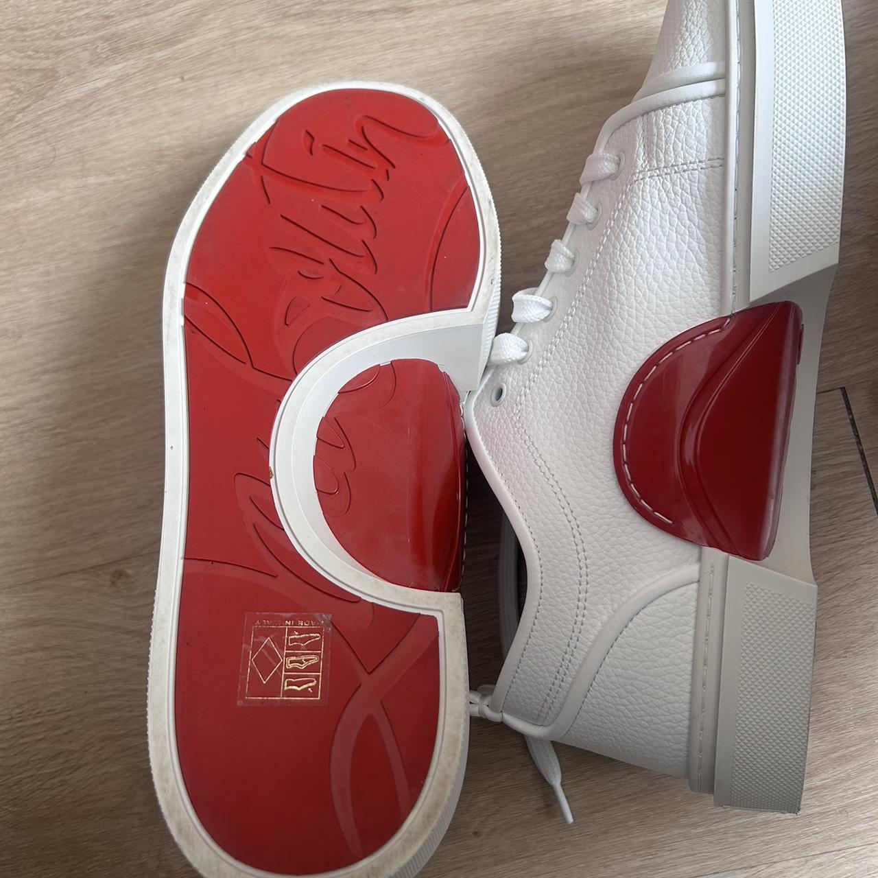 スニーカー Louboutin Louboutin Sneakers Men Leather White/Jacaranda Fun Louis Junior - Sneakers - Smooth calf leather - White