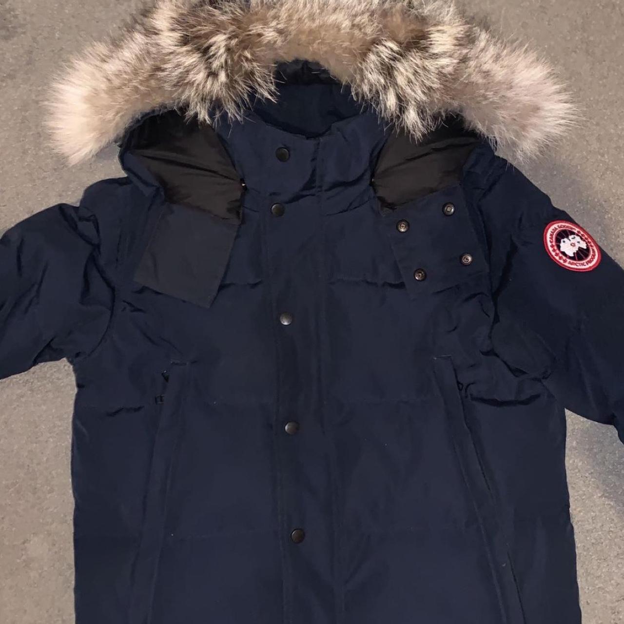 Authentic Navy Blue Canada goose Wyndham Parka... - Depop
