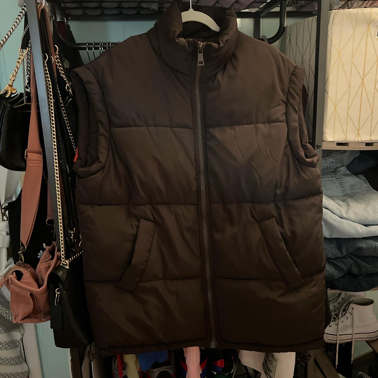 H&M oversized puffer vest Depop