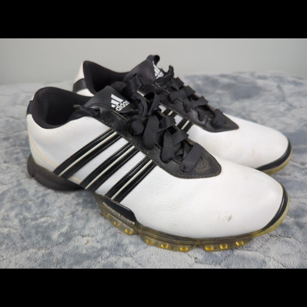 Adidas Powerband Chassis Size 8.5 Golf Shoes White...