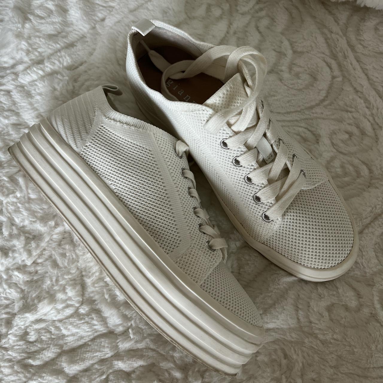 Gianni Bini White platform sneakers